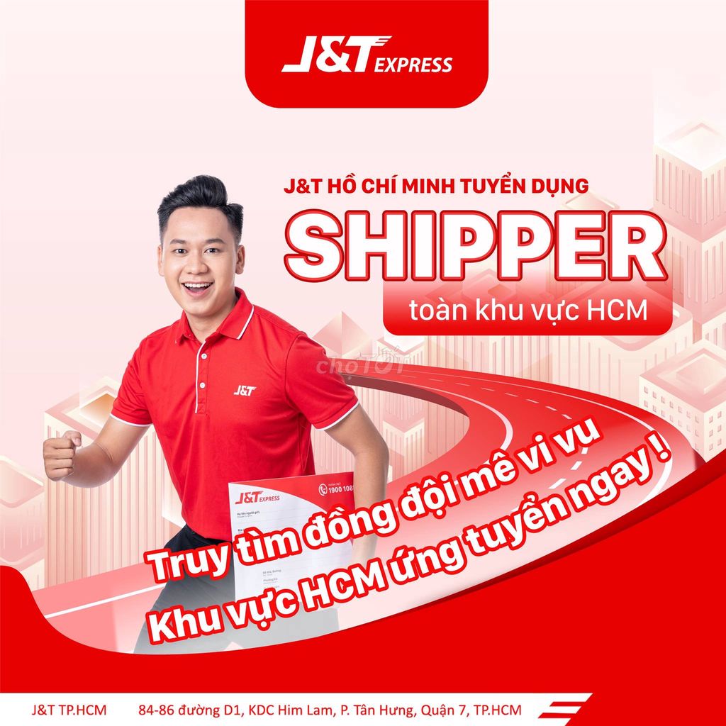 Tuyển 02 Shipper cho Bưu cục chuyên nhận