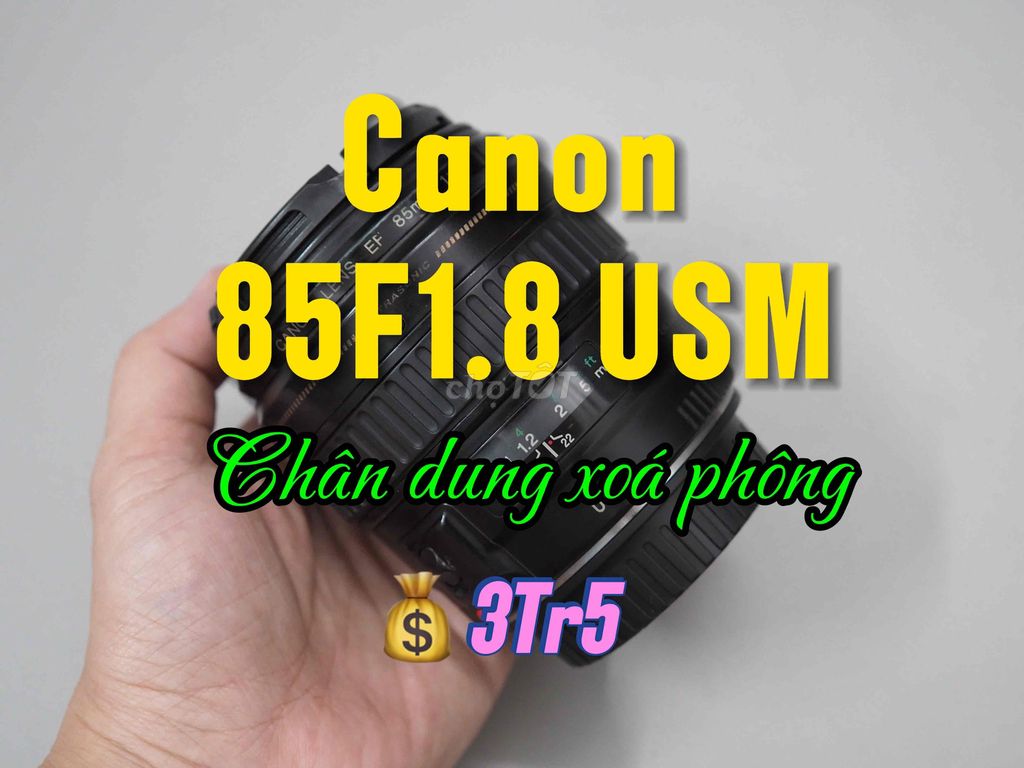 Canon 85F1.8 USM. Mua bán Máy ảnh, Máy quay tại Quận 3 Tp Hồ Chí Minh được đăng bởi Lộc hình 1
