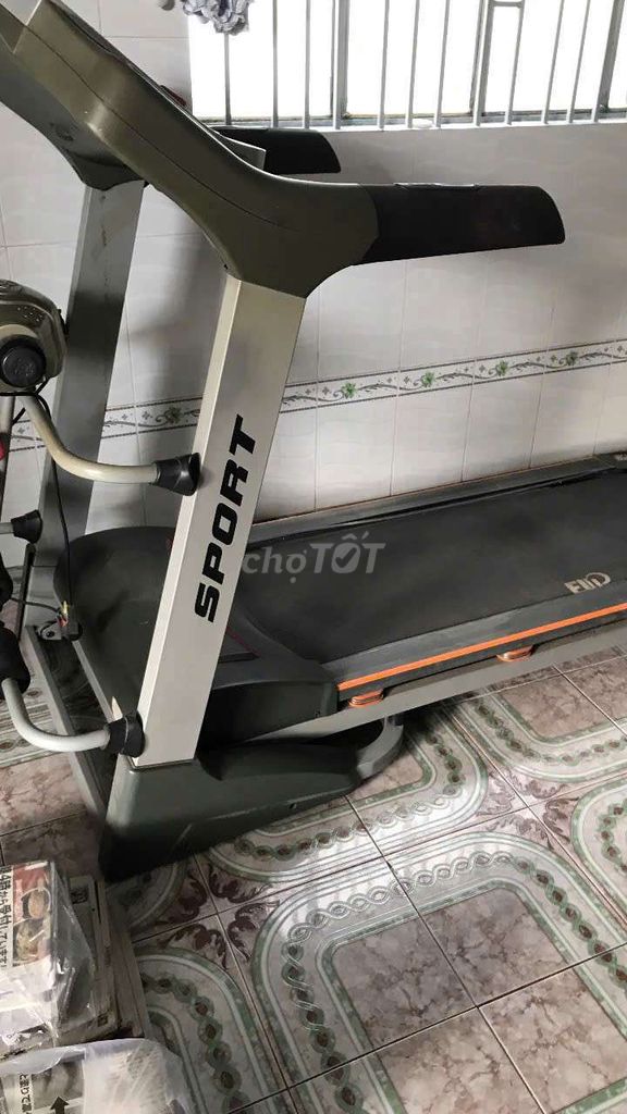 Máy chạy bộ Sport Xám, Đen