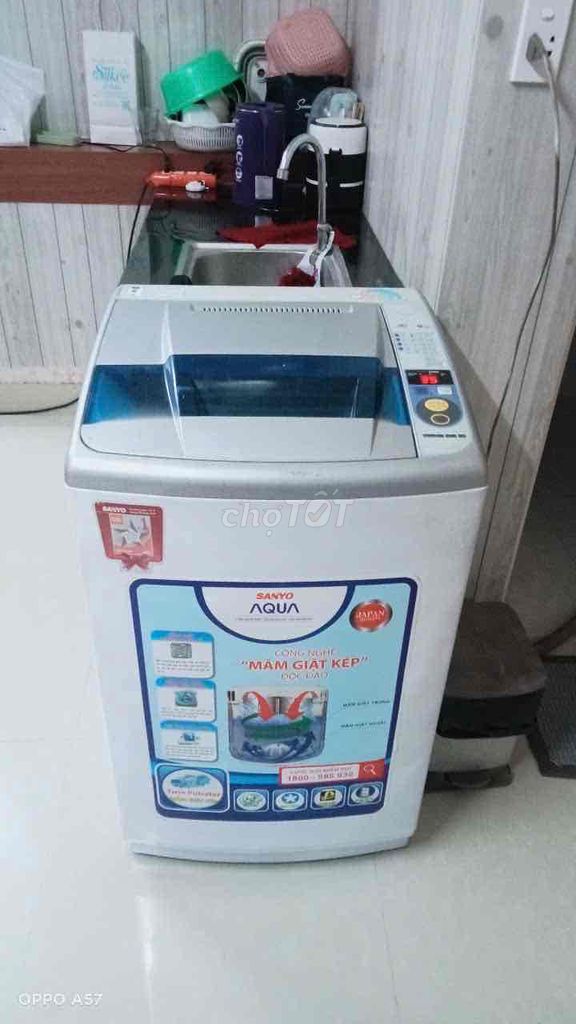 máy giặt sanyo 7kg giặt vắt êm