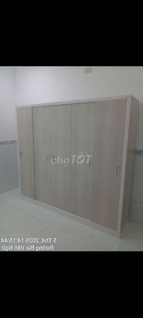TỦ NHỰA ĐÀI LOAN CỬA LÙA 5 CÁNH MÀU VÂN GỖ SỒI . Mua bán Tủ, kệ gia đình tại Quận 5 Tp Hồ Chí Minh được đăng bởi Tủ nhựa đài loan hoàng quân hình 1