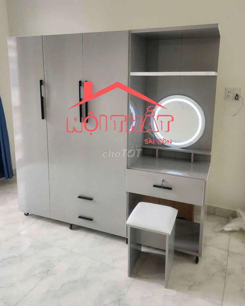 Tủ quần áo Nhựa Xám Mới. Mua bán Tủ, kệ gia đình tại Huyện Đức Hòa Long An được đăng bởi Nội thất giá xưởng hình 1