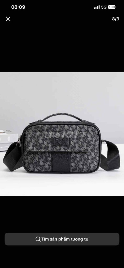 Túi đeo chéo Da Đen Unisex. Mua bán Túi xách tại Quận Ngô Quyền Hải Phòng được đăng bởi Trần nhật anh hình 1