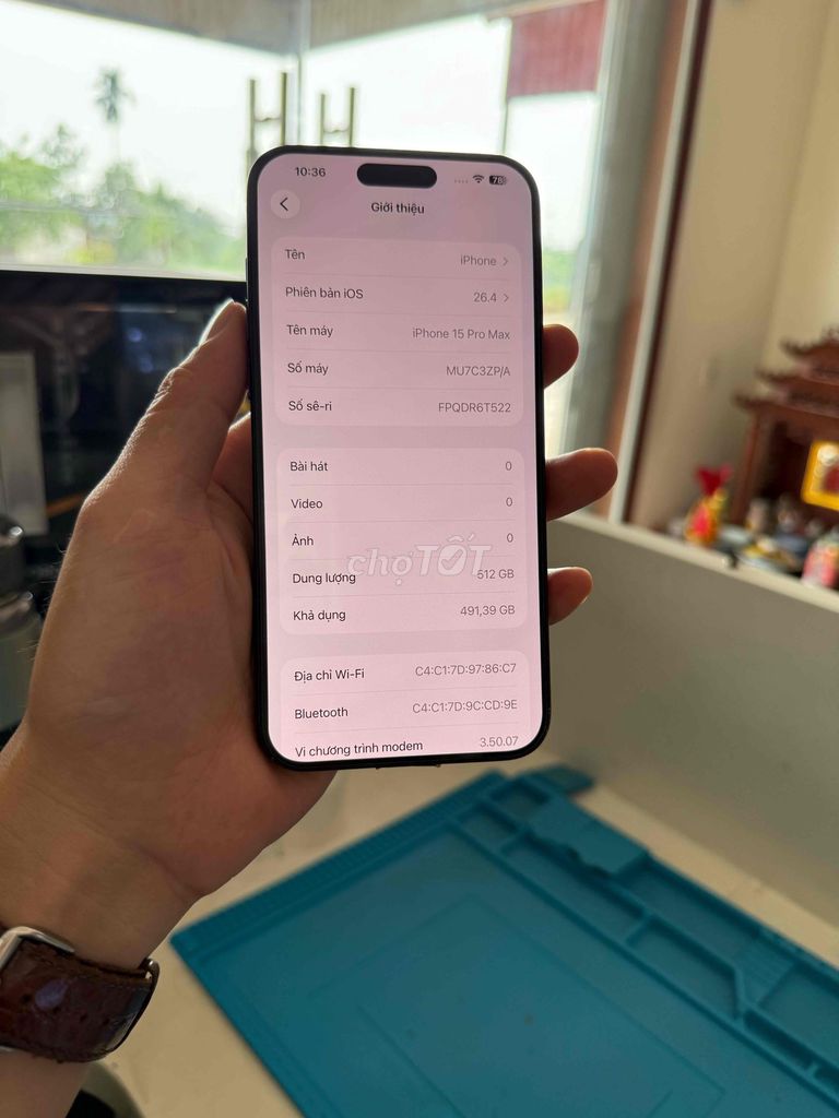 Apple iPhone 15 Pro Max 512GB Đen. Mua bán Điện thoại tại Huyện Thuỷ Nguyên Hải Phòng được đăng bởi Hùng Nguyễn THP store hình 1