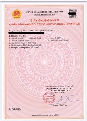 1 Lô mặt tiền đường giao thông 6m cách chợ Thạnh Phú 200m