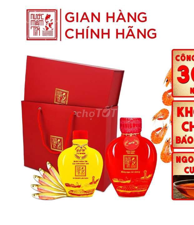 Combo quà tặng 1nước mắm tôm biển 1 nước mắm tĩn