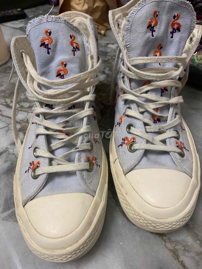 Giày cao cổ xám xanh Converse. Mua bán Giày dép tại Thành phố Biên Hòa Đồng Nai được đăng bởi TranLong hình 1