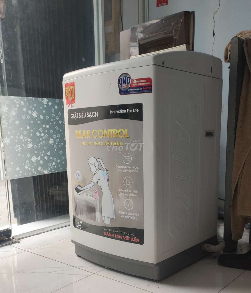 Máy giặt Sanyo Aqua Trắng. Mua bán Máy giặt tại Quận Tân Bình Tp Hồ Chí Minh được đăng bởi máy giặt 1tr200k  hình 1