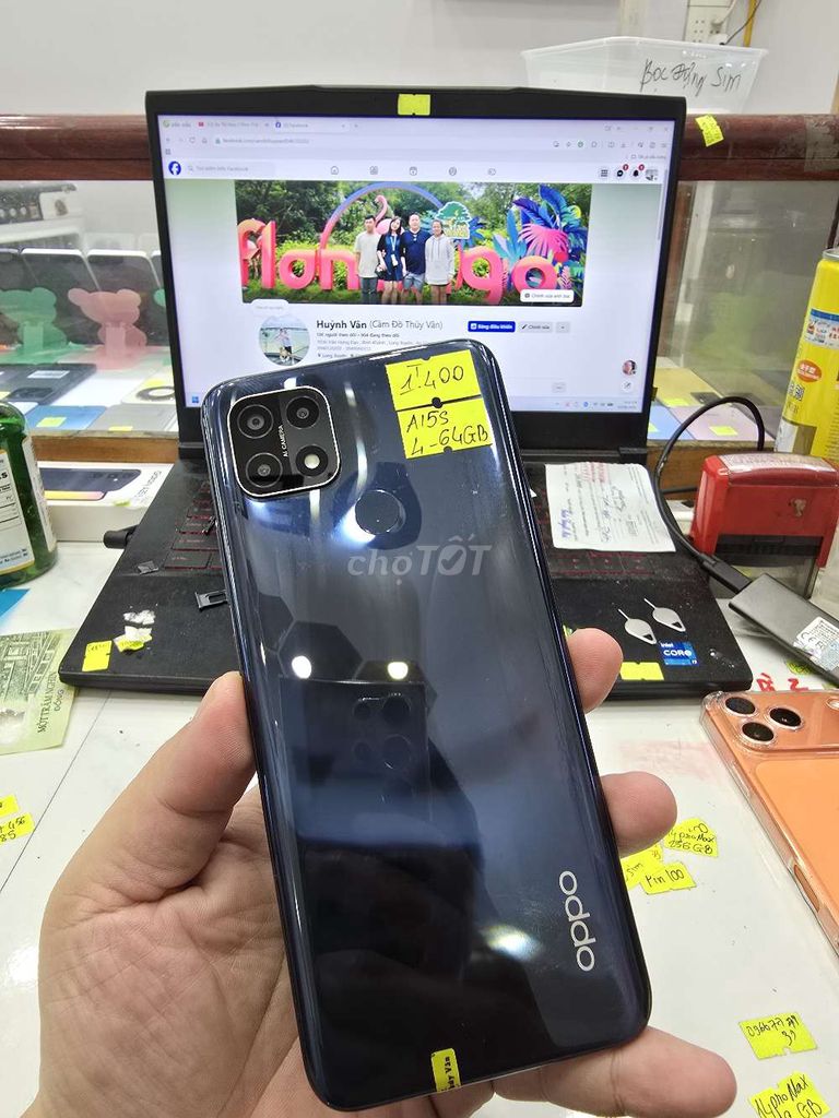 Oppo A15S 4GB/64GB Đen. Mua bán Điện thoại tại Thành phố Long Xuyên An Giang được đăng bởi Facebook Cầm Đồ Thúy Vân hình 1