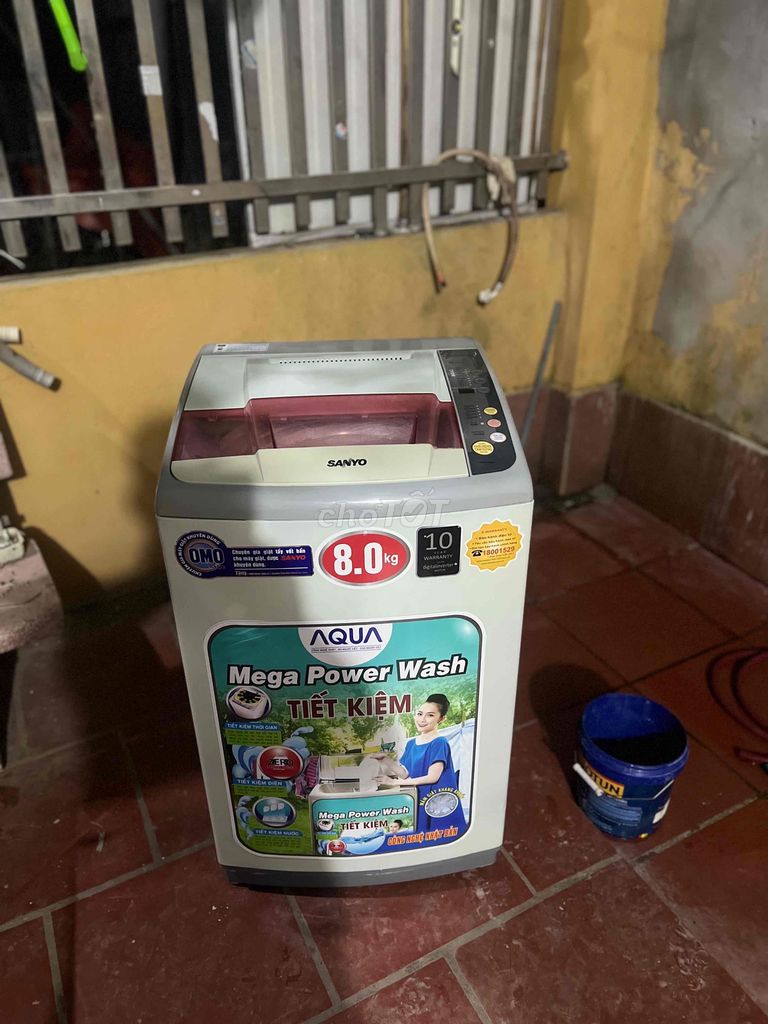 máy giat aqua 8kg đẹp 80%