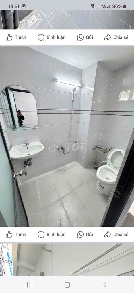 phòng mới vào ở được liền. Cho thuê phòng trọ tại Quận Bình Thuỷ Cần Thơ được đăng bởi quỳnh giao hình 4
