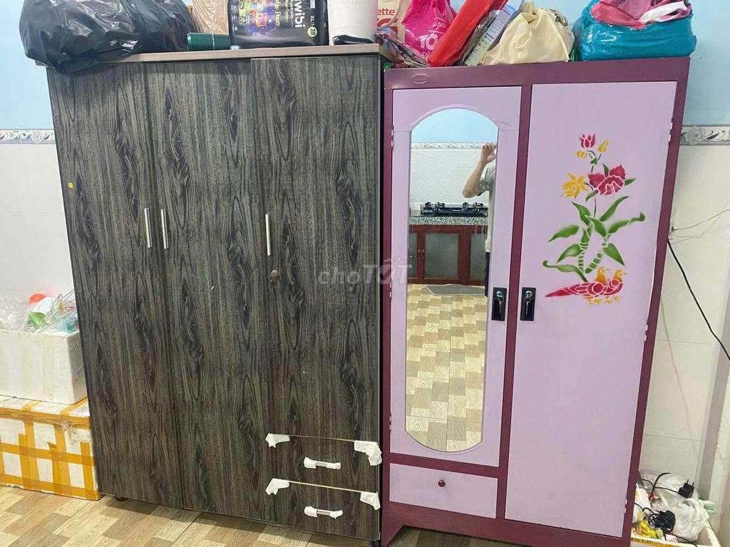 Tủ quần áo gỗ công nghiệp Nâu. Mua bán Tủ, kệ gia đình tại Thành phố Thuận An Bình Dương được đăng bởi an tuấn hình 1