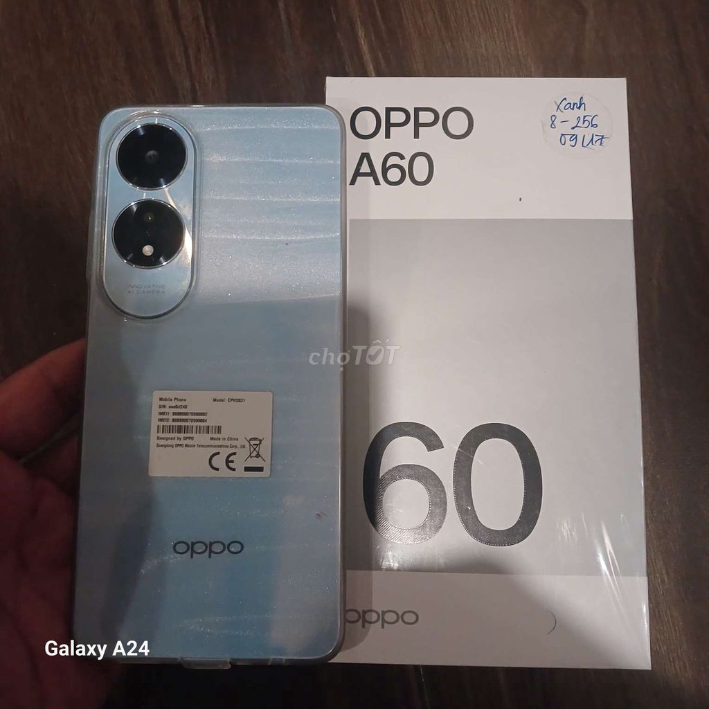 BÁN LẠI OPPO A60 256GB SỬ DỤNG ĐƯỢC 1 TUẦN CÒN MỚI