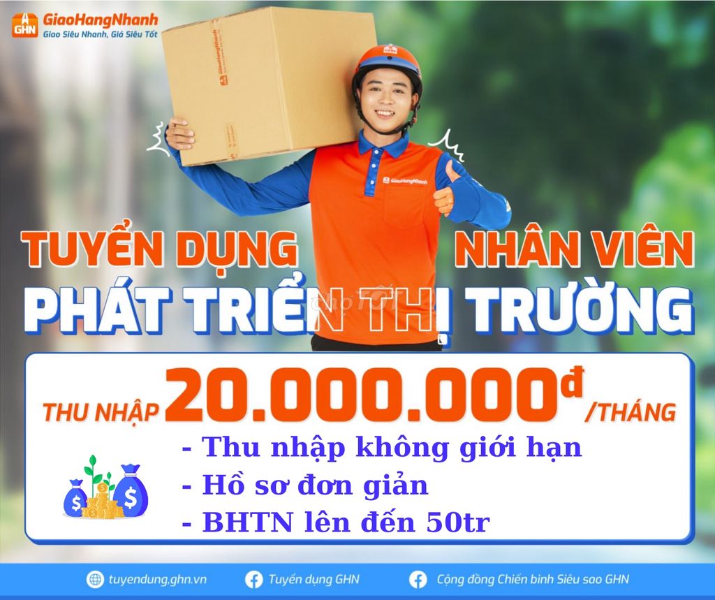 BÙ ĐỐP TUYỂN SHIPPER CỐ ĐỊNH