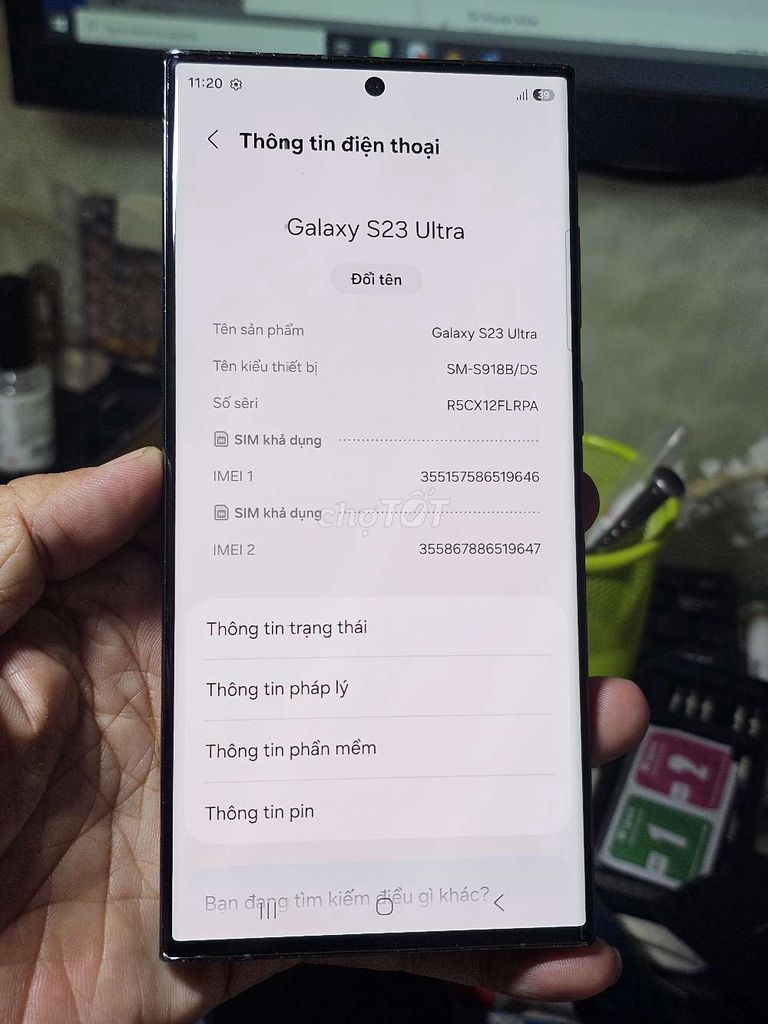  Galaxy S23 Ultra 256GB 98% VN giá trải nghiệm . Mua bán Điện thoại tại Quận 8 Tp Hồ Chí Minh được đăng bởi Thiên Hòa mobile  hình 1