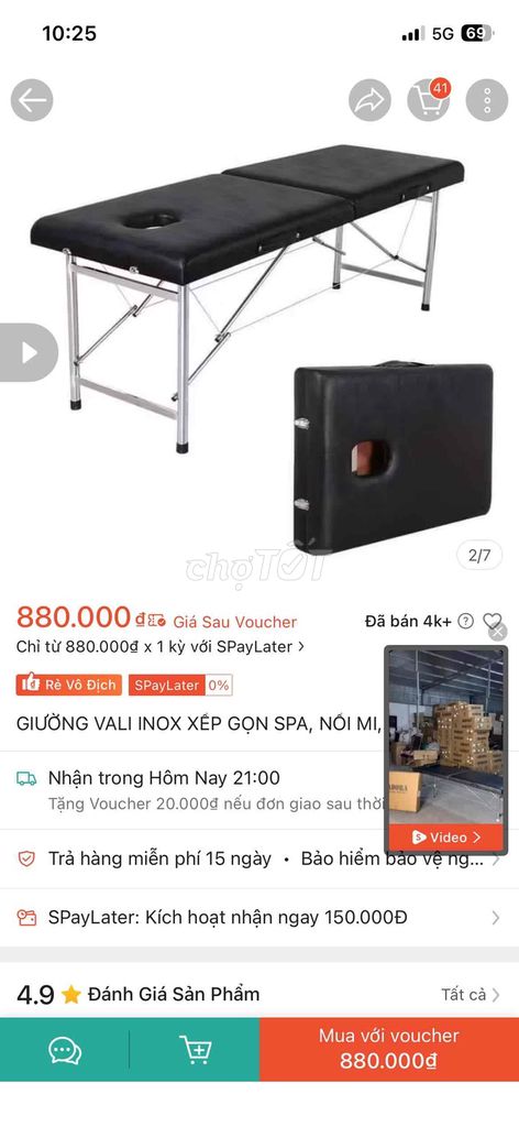Giường gấp Inox Đen. Mua bán Giường, chăn ga gối nệm tại Quận Bình Thạnh Tp Hồ Chí Minh được đăng bởi kim hình 1