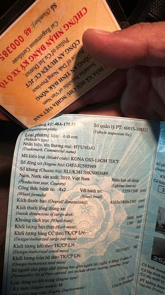 Hyundai Kona 2019 1.6 Turbo - 48000 km. Mua bán Ô tô tại Huyện Cư Jút Đắk Nông được đăng bởi Linh Nguyễn hình 13