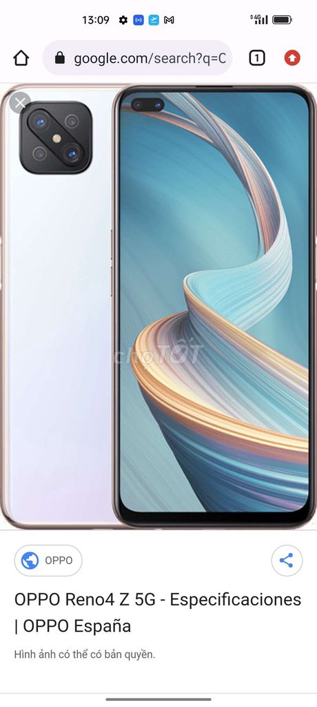 OPPO Reno4 Z 5G Trắng. Mua bán Điện thoại tại Quận Cẩm Lệ Đà Nẵng được đăng bởi Hứa Quốc Việt hình 1