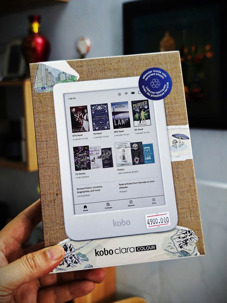 Máy đọc sách Kobo Clara Colour 6 inch 16GB LikeNew. Mua bán Máy tính bảng tại Thành phố Thủ Đức Tp Hồ Chí Minh được đăng bởi BaoBinKindle hình 1