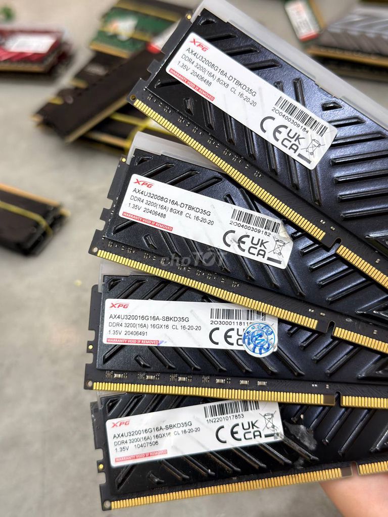 RAM XPG D35G DDR4 16GB 3200MHz Đen. Mua bán Linh kiện (RAM, Card...) tại Quận 3 Tp Hồ Chí Minh được đăng bởi Nguyễn Hoàng Nhã  hình 1