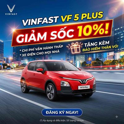 VinFast VF5 Plus 2026  - Đầy đủ màu [Giá sock]