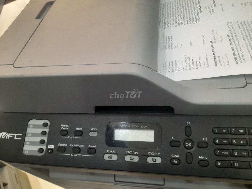 Máy in Brother MFC-L2701DW Xám. Mua bán Đồ dùng văn phòng tại Quận Bình Tân Tp Hồ Chí Minh được đăng bởi Máy in Quận 10 hình 1