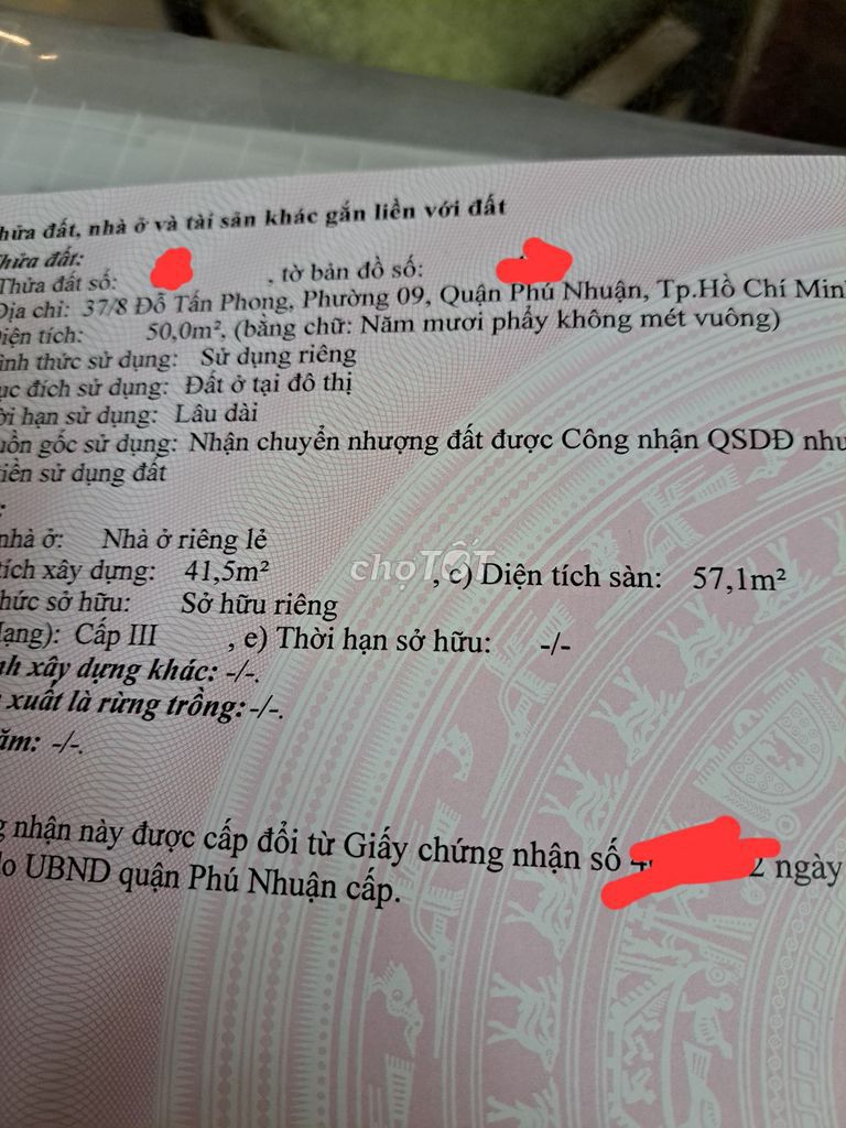 Giảm giá - Chính chủ bán nhà Đỗ Tấn Phong, Phú Nhuận, HH 2%