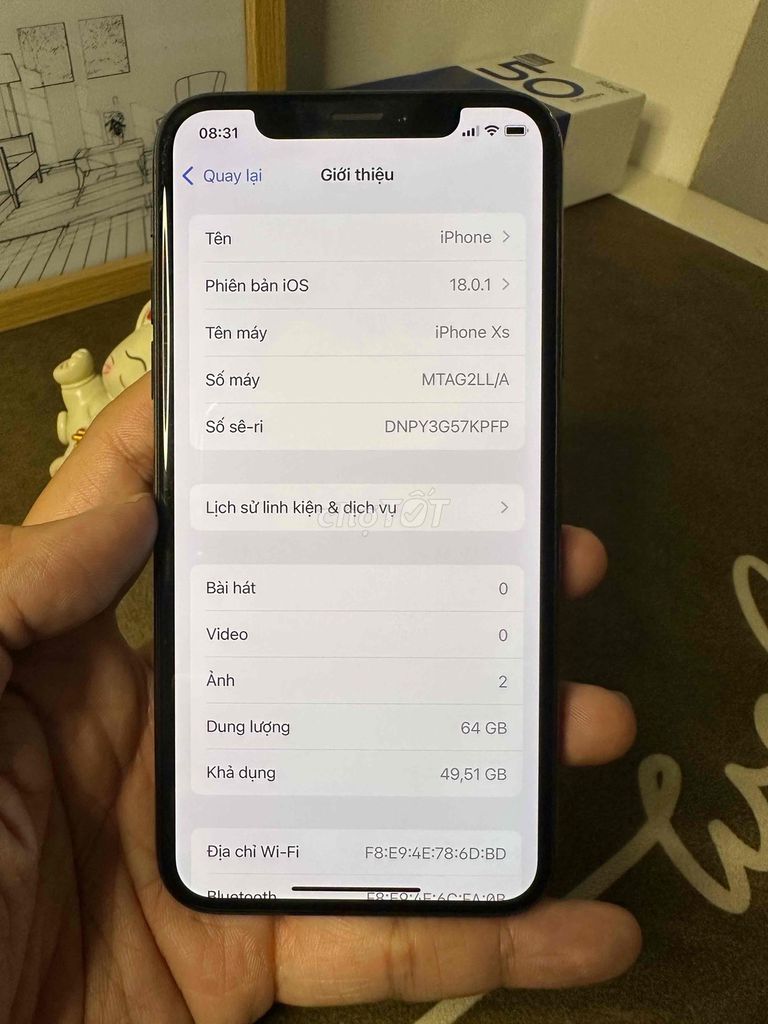 Apple iPhone Xs 64GB Đen. Mua bán Điện thoại tại Quận 12 Tp Hồ Chí Minh được đăng bởi PHÚC LỘC THỌ hình 1