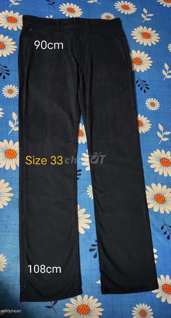 Quần dài Krikland Nam Cotton đen size 33. Mua bán Quần áo tại Quận 8 Tp Hồ Chí Minh được đăng bởi Tùng Nguyên  hình 1