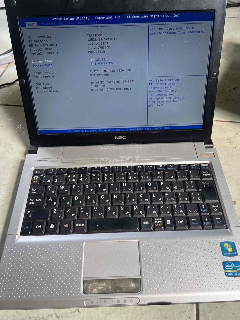 NEC i7 8GB/320GB Bán xác. Mua bán Laptop tại Huyện Hóc Môn Tp Hồ Chí Minh được đăng bởi Thành hình 1
