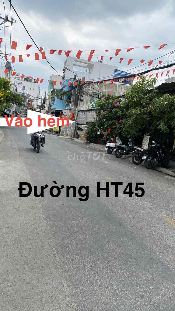 Lô đất hiếm có khoa tìm lô góc 2MT hẻm thông oto HT45 ngay bia tiger