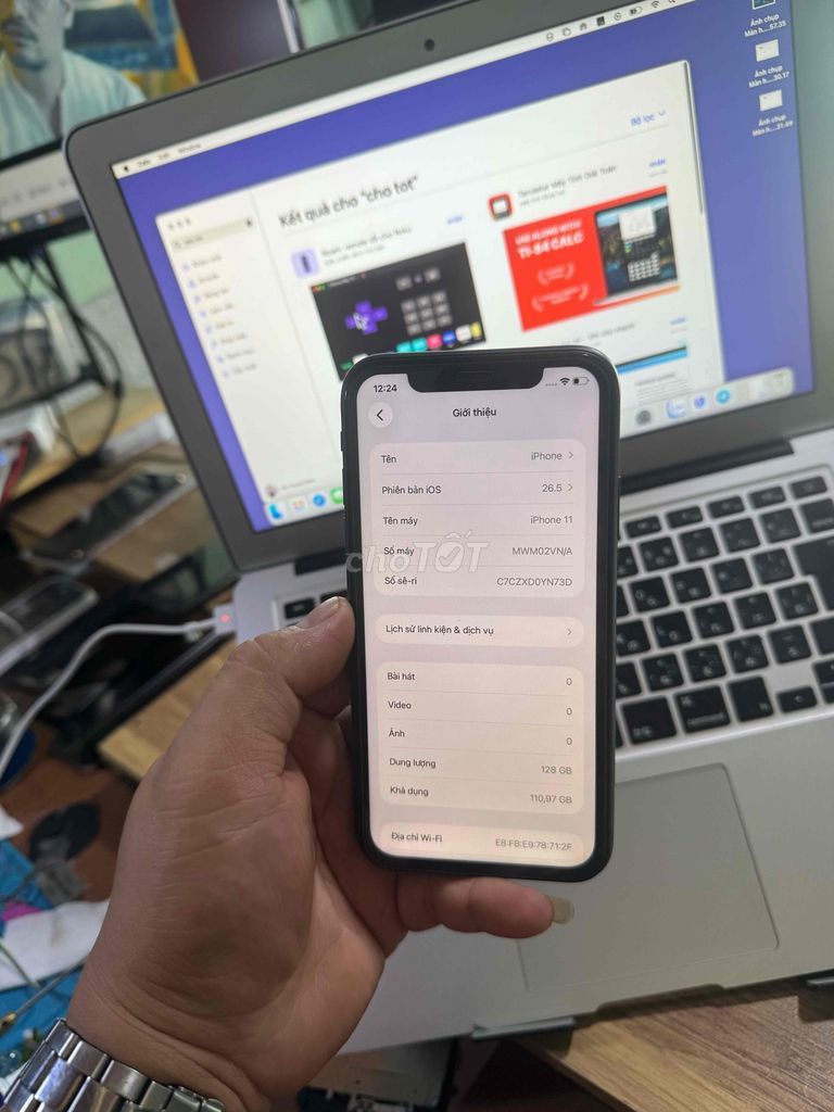 Apple iPhone 11 128GB Đen. Mua bán Điện thoại tại Thành phố Thuận An Bình Dương được đăng bởi Hà Cảnh hình 1