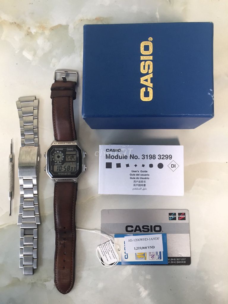 0348384431 - Đồng hồ Casio AE 1200WHD