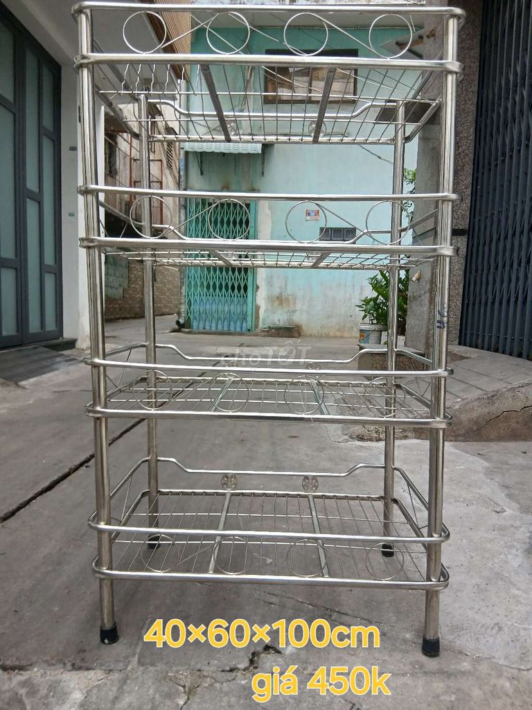 Kệ Inox 4 tầng 40x60x100cm Mới 90%. Mua bán Tủ, kệ gia đình tại Quận 11 Tp Hồ Chí Minh được đăng bởi Từ thuý hoàn  hình 1