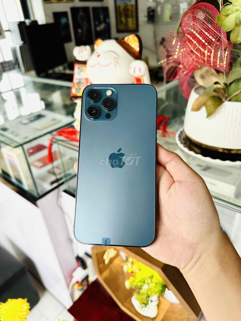 Apple iPhone 12 Pro Max 128GB Xanh blue. Mua bán Điện thoại tại Thị xã Phú Mỹ Bà Rịa - Vũng Tàu được đăng bởi Bi Táo hình 1
