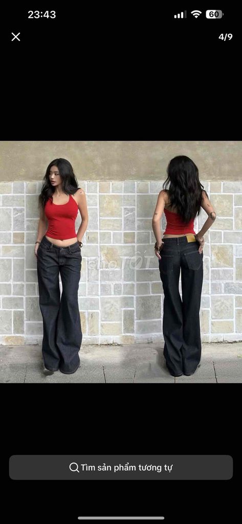 Quần jean nữ cạp trễ đen mới. Mua bán Quần áo tại Quận 10 Tp Hồ Chí Minh được đăng bởi Trương Bảo Trà mi hình 1