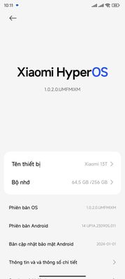 Xiaomi 13t full box bill giấy mua bán tại TGDD