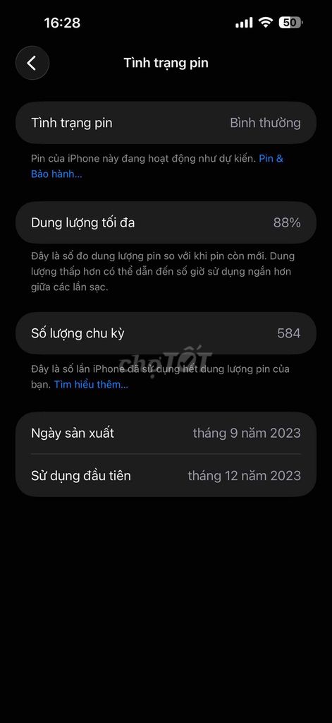 Apple iPhone 15 Pro Max Xám titan 256GB. Mua bán Điện thoại tại Huyện Sóc Sơn Hà Nội được đăng bởi Lệ Về Đêm hình 1