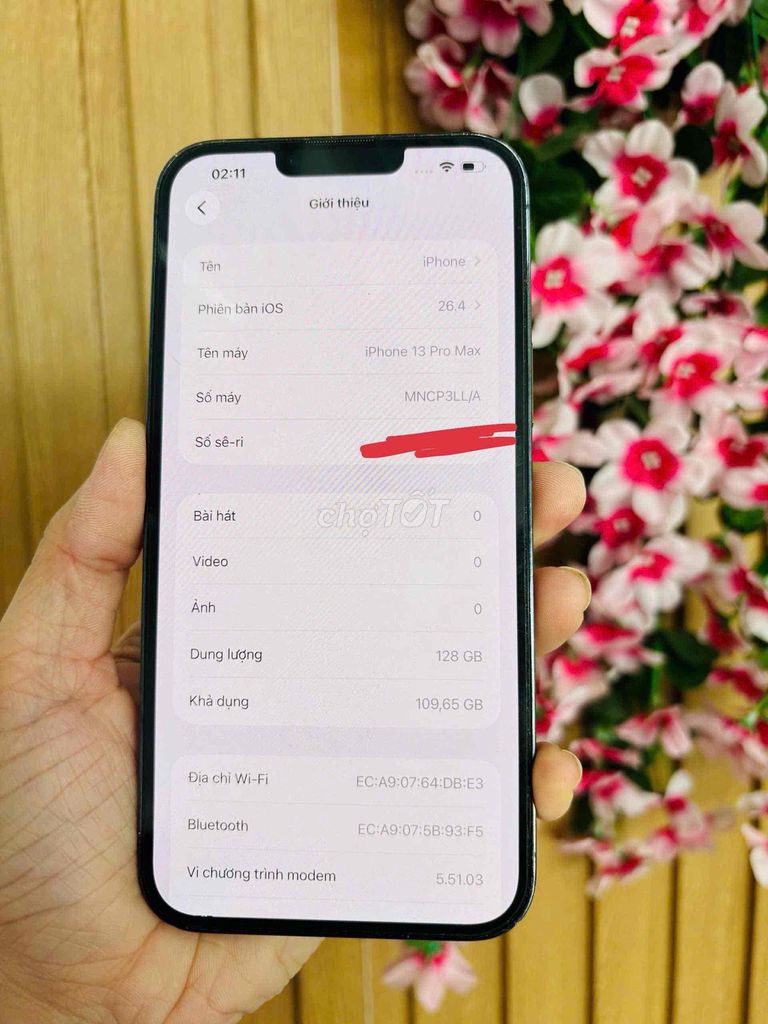 iphone 13 pro max 128gb quốc tế mỹ LL. Mua bán Điện thoại tại Thành phố Tây Ninh Tây Ninh được đăng bởi cầm đồ  hình 1