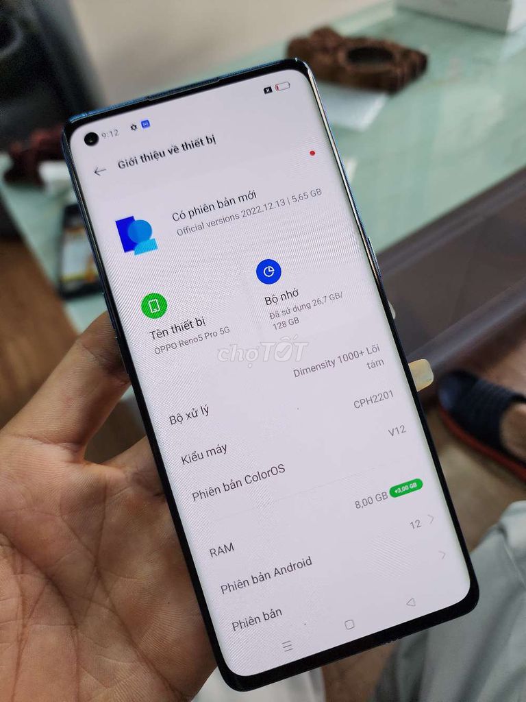 OPPO Reno 5 Pro 8GB/128GB Zin Đẹp 99.9%%%. Mua bán Điện thoại tại Thành phố Buôn Ma Thuột Đắk Lắk được đăng bởi OPPO LINH ANH 48 LÊ QUÝ ĐÔN BMT hình 1