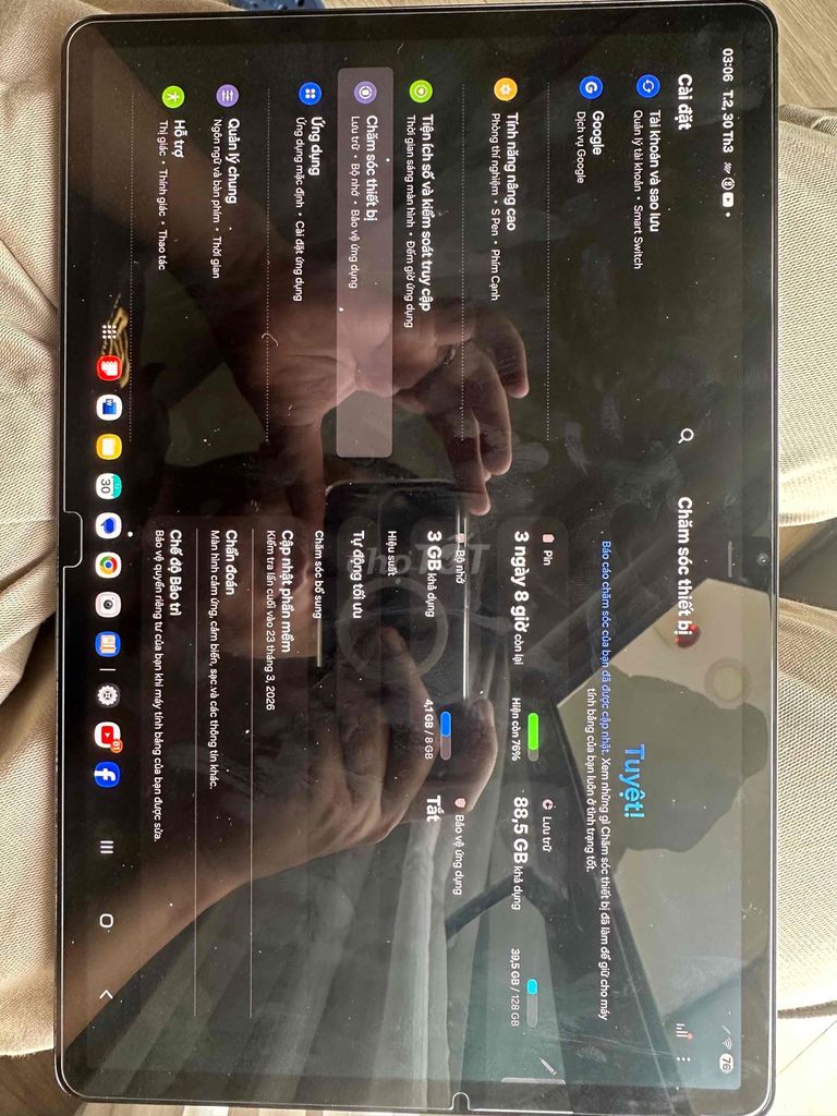 Samsung Galaxy Tab S8 Plus 8GB/128GB 5G. Mua bán Máy tính bảng tại Quận Ba Đình Hà Nội được đăng bởi Ngô Ngọc Nam hình 1