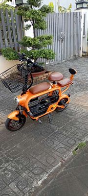 Xe đạp điện màu Cam Mới, bình khoẻ. Mua bán Xe điện tại Thành phố Thủ Đức Tp Hồ Chí Minh được đăng bởi Lê Minh Quân hình 1