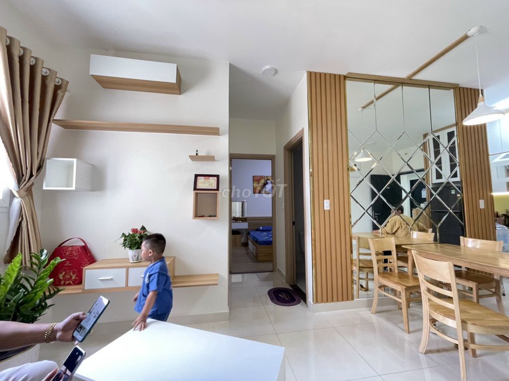 Cho thuê căn hộ Green Town Bình Tân 63m2/ 2PN có nội thất, giá 8 triệu
