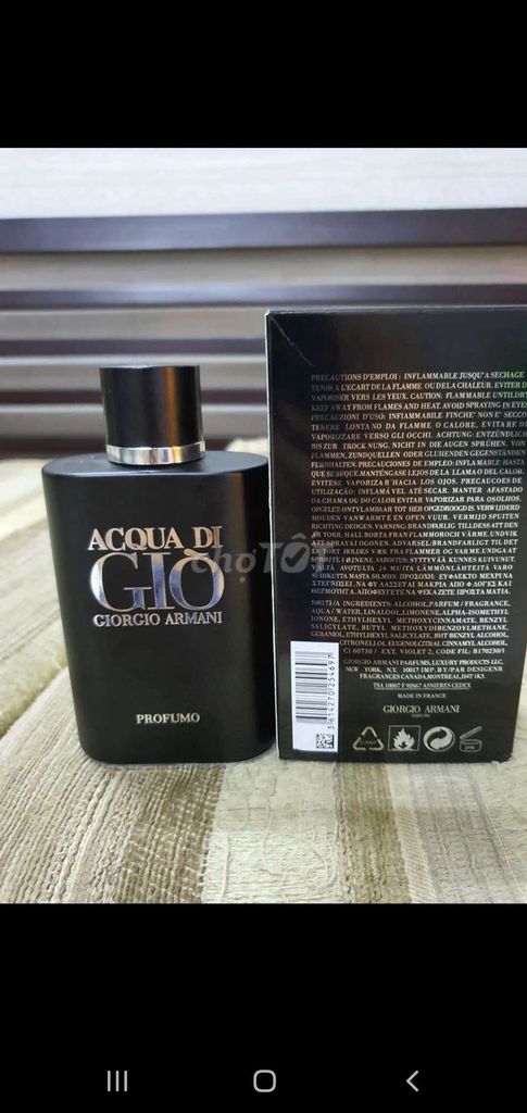 Nước hoa Giò đen Profumo 125ml