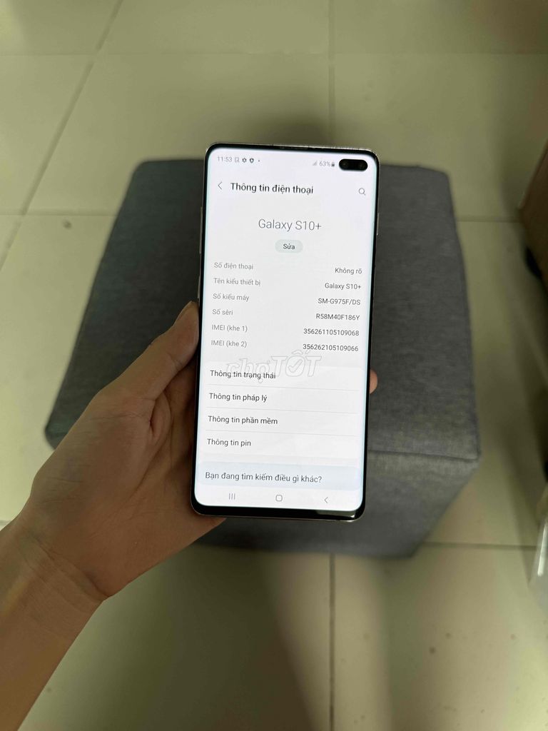 Samsung Galaxy S10 plus VN