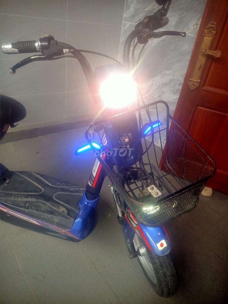 Xe đạp điện Kawasaki màu Xanh dương. Mua bán Xe điện tại Thành phố Biên Hòa Đồng Nai được đăng bởi   thảo nguyên  hình 5