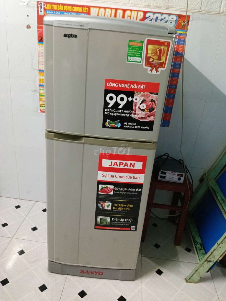 Tủ lạnh Sanyo Xám Nhật Bản Tiết kiệm điện. Mua bán Tủ lạnh tại Quận Tân Phú Tp Hồ Chí Minh được đăng bởi Đam luyen hình 1