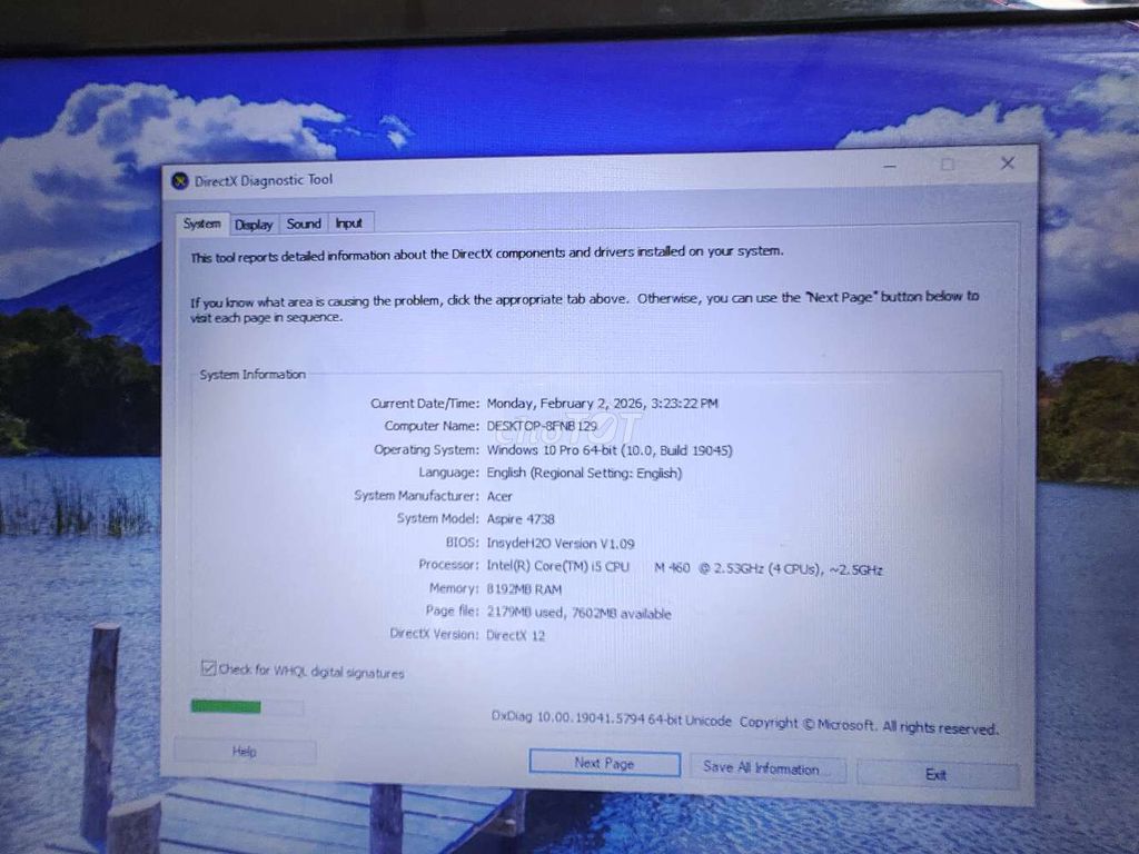 Acer Aspire 4738 i5 M460 8GB/120GB. keng. Mua bán Laptop tại Thành phố Thủ Đức Tp Hồ Chí Minh được đăng bởi Công ty TNHH Dịch Vụ Ngọc Gia Bảo Computer hình 1