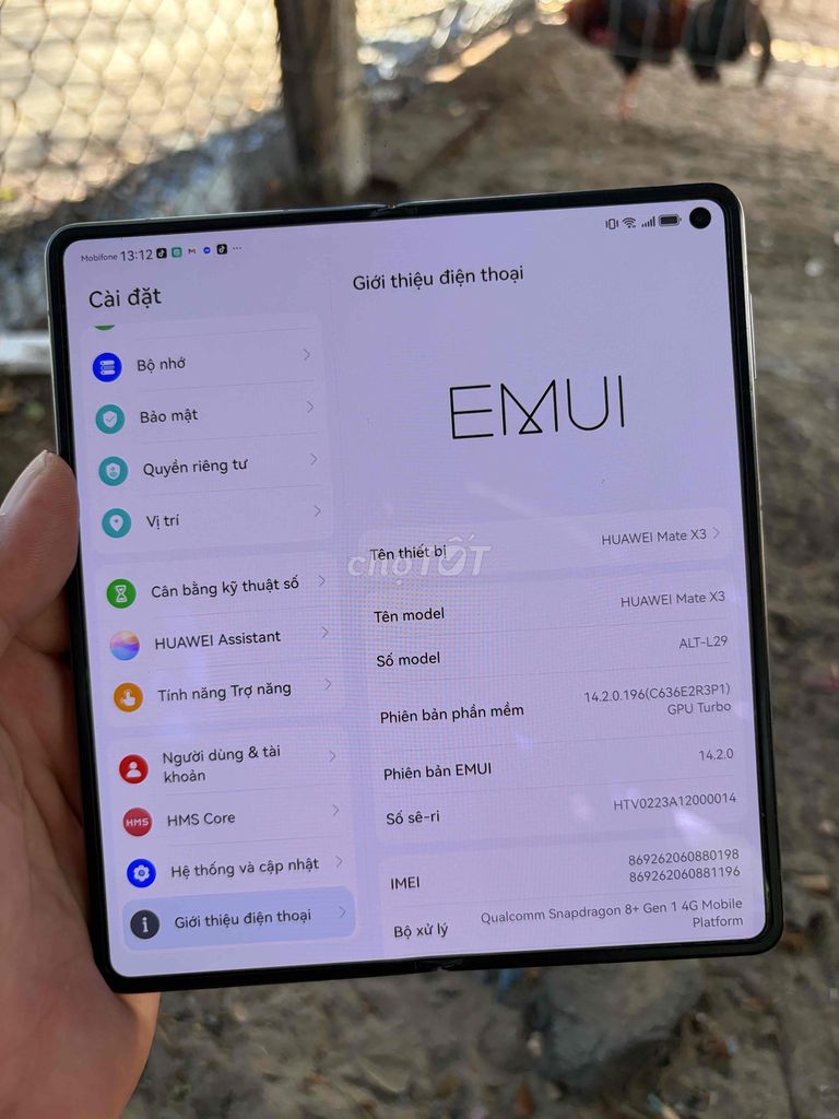 Huawei Mate X3 Xám giao lưu. Mua bán Điện thoại tại Huyện Châu Phú An Giang được đăng bởi mini hình 1