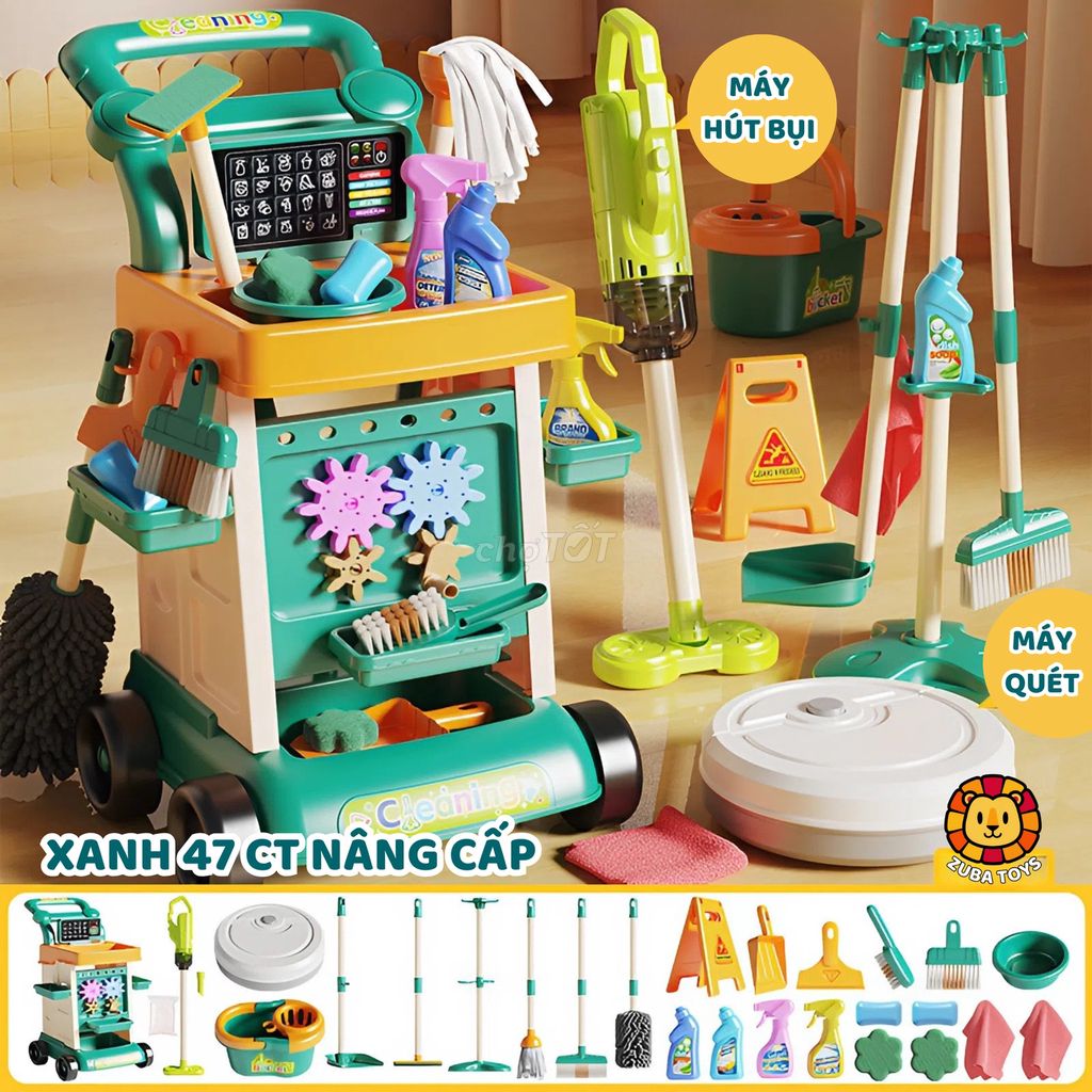 Đồ chơi dọn dẹp Zuba Toys Xanh. Mua bán Mẹ và bé tại Thành phố Thái Nguyên Thái Nguyên được đăng bởi Zuba hình 1